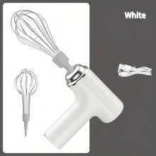 1pc Portable Electric Egg Beater/Mixer - USB Rechargeable, Wireless, Portable, Lightweight, Easy To Use Handheld Mixer, Suitable For Baking Cakes, Muffins - Ideal Choice For Bakers And Professionals - Multicolor - View 11