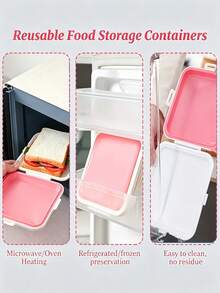 Sandwich Toast Bento Box, Portable Outdoor Lunch Box, Suitable For Students And Office Workers, Home Use, Back To School Season - Multicolor - View 12