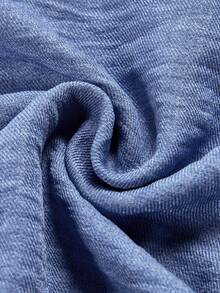 Women's Solid Color Woven Fabric Knot Asymmetric Long Pants, Suitable For Evening Party And Date, Wearable In Spring, Autumn, Winter And All Seasons - Light Blue - View 11