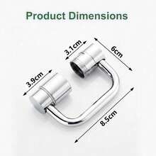 1080° Rotating Faucet Extender, U-Shaped Swivel Faucet Aerator, Dual Mode Spray With Upward Water Spray, Splash Proof Water Saving Nozzle For Kitchen And Bathroom Sink - Default - View 7