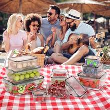 THELIFE 36/24/12pcs Food Storage Containers, 5 Sizes, Reusable Sealed PP Material With Snap Lid, Suitable For Storing Fruits, Vegetables, Salads, Pasta, Bento Boxes, Lunches, Etc. Space-Saving, Stackable, Ideal For Home Refrigerator And Kitchen Storage - View 7