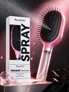 WANMEI Styling Comb Set/Tools Sleep Set 3Pcs Hair Styling Set Includes Styling Comb, Water Spray Comb, Styling Spray, Hair Cap, Hair Tie And Sleep Cap. Hair Cap Is Soft And Breathable. Styling Comb And Styling Spray Are Dual-Use For Wet And Dry Hair--Nylon Comb Teeth Are Anti-Tangle, Easy To Use, ABS Plastic Handle Is Anti-Static, Travel Essential, School Essential, Back To School Essential - Pink - View 4
