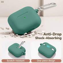 Funda protectora para Pro 3 2025, carcasa protectora de silicona rosa suave compatible con Apple Pro de 3ª generación, adecuada para niñas con cadena de flores, llavero y kit de limpieza - Aguja de pino verde - Ver 5