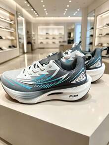 Unisex Carbon Plate Marathon Running Shoes - Cushioned Athletic Shoes, Anti-Slip Shock Absorption, Low-Top Breathable Design, Suitable For Marathon, Gym And Training Scenarios, All Season Wear - White Smoke Ash - View 14