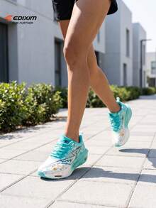 EDIXIM Women's Mesh Athletic Shoes 2026 Summer New Style Student Soft Sole Running Shoes Lightweight Shock Absorbing Road Running Shoes - Green - View 4
