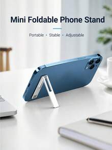 1 buah/2 buah Dudukan Ponsel Lipat Mini Paduan Aluminium, Dudukan Ponsel Meja Portabel, Dudukan Penyangga Sudut yang Dapat Diatur, Aksesori Dudukan Smartphone Ringkas untuk Perjalanan dan Kantor - MultiWarna - View 1