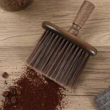 1/2pcs Wooden Kitchen Coffee Cleaning Brush, Barista Cleaning Tool, Coffee Bar Accessory, Coffee Table Accessory, Cleaning Brush, Coffee Grinder, Kitchen Coffee Utensil, Home Use - Multicolor - View 9