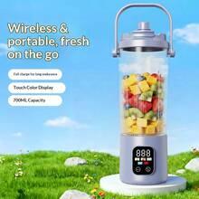 Portable Juicing Cup For Fresh Squeezing, Large Capacity , Leak Proof, One Second Cleaning, High-Value Treasure Juice Cup With Multiple Colors To Choose From, Multifunctional Fruit And Vegetable Mixing Cup, Milkshake Cup - Multicolor - View 2
