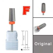 6.6mm Large Trapezoidal Tapered Barrel-Shaped 3-Color Tungsten Carbide Nail Drill Bit - Silver - View 17