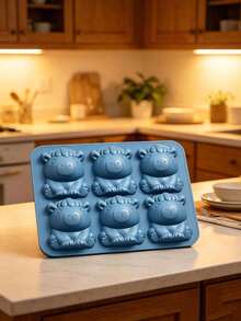 1pc Mini Capybara Ice Mold, 6-Cavity Capybara Ice Mold, Capybara Ice Film, Capybara Ice Film, Creative Ice Film, Cute 3D Ice Cubes, Suitable For Drinks, Parties And Gifts - B - View 5