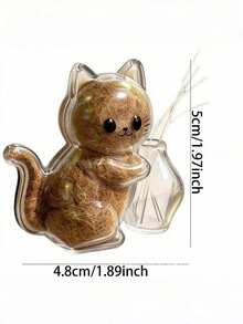 1pc Cat Whisker Storage Bottle Magnetic Refrigerator Magnet Storage Bottle Pet Hair Refrigerator Magnet Accessory Cat/Dog Hair Collection Bottle Pet Memorial Bottle (Pet Hair Not Included) - Multicolor - View 11