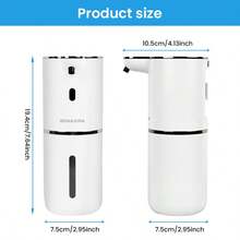 1pc 380ml Large Capacity Touchless Electric Smart Infrared Automatic Soap Dispenser, No-Press Quick Dispensing Pump For Home Detergent, Portable Hand Soap Bottle, Kitchen & Bathroom Gadget, Suitable For Schools, Hospitals, Hotels And Public Places, Spring New Arrival - View 4