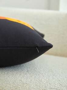 1件萬聖節南瓜刺繡枕套,適合室內裝飾,萬聖節裝飾,四季通用枕套,不含枕芯 - 彩色 - 查看 9