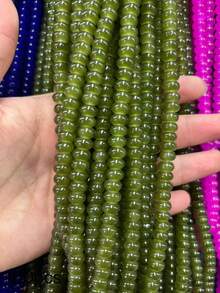 50/100顆 5*8mm 玉瑪瑙隔珠，DIY 手鍊項鍊鑰匙圈配件，多色百搭，激發手工設計靈感 - Please choose a color - 查看 54