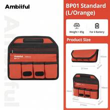 Ambitful BP01-A Battery Storage Carrying Bag, Portable Storage Box, Suitable For NP-F Batteries, Chargers And Photography Accessories - View 15