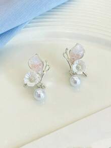 1 Pasang Anting-Anting Modis, Cantik dan Manis, Cocok untuk Wanita Saat Beraktivitas Sehari-hari - Biru - View 3
