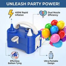 AOYI Electric Balloon Inflator Pump, Portable Electric Balloon Inflator Machine For Party Birthday Decoration Balloons (220V-240V 400W), Suitable For Inflating Party Balloons - View 2