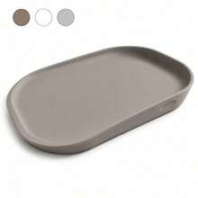 BATHBY Cambiador Bebé de Espuma PU Suave y Lavable, Cambiador para Pañales con Bordes Elevados, Ligero, Acolchado e Impermeable, Fácil de Limpiar, para Cómoda, Baño o Habitación Infantil - Caqui - Ver 1