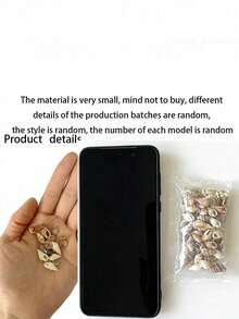 1000g/500g 天然貝殼與海星裝飾，混合天然貝殼、海星與扇貝，多種尺寸，海灘主題派對、DIY手工、水族箱裝飾、家居裝飾、婚禮裝飾（小）婚禮裝飾，隨機尺寸 - 多款式 - 查看 2