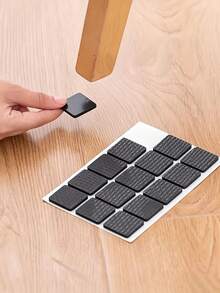 Round & Square Black EVA Anti-Slip Foot Pads - Premium Single-Sided Adhesive Bubble Pads, Suitable For Furniture, Hardware, Tables And Chairs - Durable Foam Tape, Anti-Slip Protection - Multicolor - View 1
