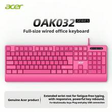 Acer 有線鍵盤 單鍵盤 加長手托 人體工學 104鍵全尺寸26鍵無衝 打字辦公遊戲 桌上型電腦筆記本 - 查看 11