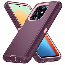 Military-Grade Shockproof Heavy-Duty Full-Body Protective Phone Case, Anti-Scratch Durable 3-In-1 Protective Cover For IPhone, Galaxy, HONOR And Other Smartphones Birthday Gift - Wine Red Powder - View 73
