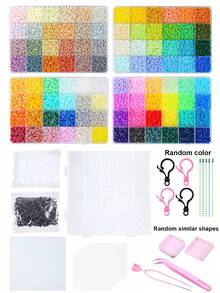 Colorful Perler Beads Set, Jewelry Making Materials, Handmade Bead Puzzle, DIY Perler Beads Kit With Tools, Keychain Handmade Materials - Perler Beads - View 11