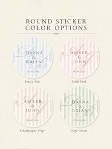 Custom Wedding Stickers Personalized Wedding Stickers Gift Stickers Wedding Favor Labels - Wedding Decoration Stickers Letter Combination - Multicolor - View 7