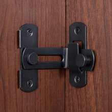 Barn Door Lock, 90 Degree Flip Latch, Angle Door Latch Buckle, Gate Latch For Barn, Pantry, Sliding Door, Pet Door, Stainless Steel Gate Hardware Black - Multicolor - View 1