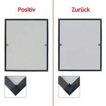 Aluminium Insektenschutzfenster Ohne Bohren Hochtransparent Fiberglas Fliegengitter UV-Beständig Anpassbar Fenster Mückenschutz für Haus Garten - Anthrazit - Übersicht 8