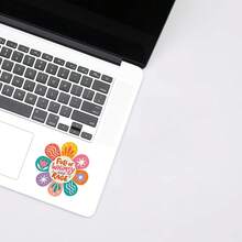 1PC Full Of Rage Sticker Colorful Flower Funny Sarcastic Quote Decal Aesthetic Decor For Laptops Water Bottles Notebooks Planner Journals Lockers Kindles Cups Refrigerators For Friends Coworkers Students Creatives And Humor Lovers - Multicolor - View 4