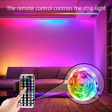 3.28FT-98.4FT RGB LED Strip Lights, Color Changing With 44-Key Remote Control, Dimmable, Cuttable Flexible Lighting For Bedroom, TV Backlight, Gaming Room And Home Decor - Multi-color light - View 4