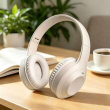 Foldable Wireless Headphones With Microphone, HIFI Stereo Immersive Sound Quality, Rechargeable Battery, Compatible With Phones, Computers, Suitable For Gaming, Music, Sports, Gift - View 3