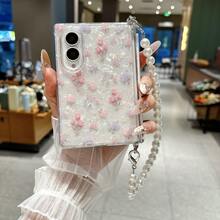 1pc Side Buckle Shell Pattern Center Axis Magnetic Fresh Ditsy Floral Foldable Phone Case For Girls, Protective Cover, Cute, Popular, Shockproof, Anti-Slip, Smart Phone Case Compatible With Samsung Galaxy Z Fold8 Galaxy Z Fold7 Galaxy Z Fold6 Galaxy Z Fold5 - Multicolor - View 10