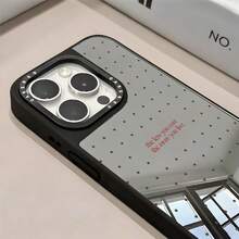 1 buah Casing Ponsel Cermin Motif Polkadot dengan Slogan yang Dipersonalisasi, Perlindungan Penuh, Bahan TPU Tahan Guncangan, Kompatibel dengan Apple 17 16 15 14 13 12 11 Pro Max - MultiWarna - View 3