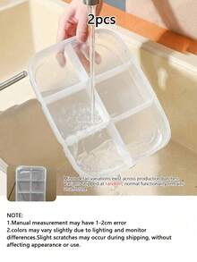 4/6 Compartment Reusable Bento Lunch Box, Food Storage Container With Dividers, Leak-Proof Meal Prep Box For Adults, Kids, School, Work, Travel, Healthy Eating, Fitness, Mother's Day Gift, Microwave & Fridge - White - View 17