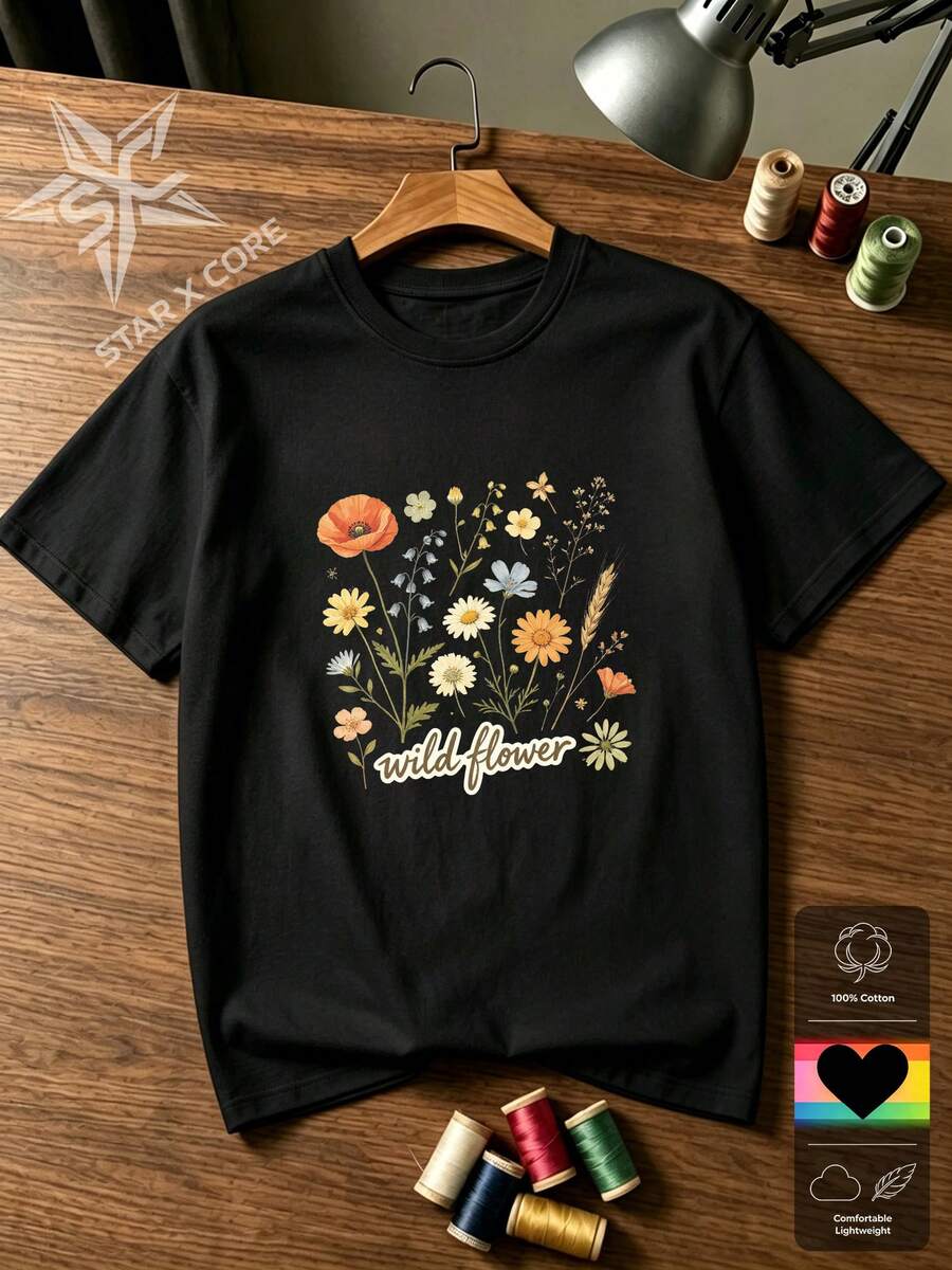 Women T-Shirts - 黑色 - 查看 1