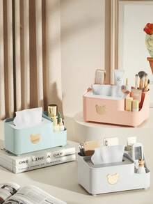 1PC Bear Tissue Box, Luxury Living Room Tissue Box, Home Tissue Storage Box, Coffee Table Multifunctional Desktop Tissue Box - Multicolor - View 1