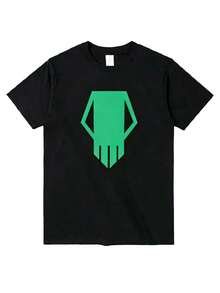 High Quality Summer Bakugo Katsuki Printed Women's Oversized Cotton Graphic T-Shirt Casual Streetwear Birthday NYE Top - 黑色4 - 查看 1