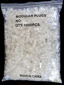Cat6 RJ45 接頭 100入，8P8C 鍍金網路插頭 50U，適用 Cat5e/Cat6/Cat6a 網路線，250MHz 10Gbps，可搭配護套使用 - 查看 15
