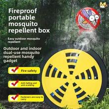 Portable Mosquito Coil Holder With Lid, Hanging Mosquito Coil Box For Fishing And Camping - Multicolor - View 10