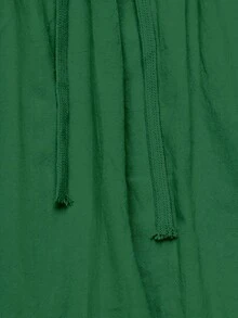 Mercer Haus Men's Vacation Style Linen Elastic Waist Drawstring Straight Leg Pants, Breathable Black Wide Leg Casual Long Pants For Summer/Spring/Autumn - Grass Green - View 10