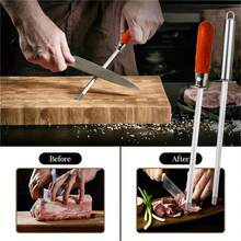 Carbon Steel Knife Sharpener With Hanging Hole, Kitchen Tool - Multicolor - View 9