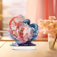 Acrylic Creative Couple Love House New Love Witness Decorative Desktop Ornament - A - View 2