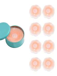 10pcs Silicone Nipple Covers, Invisible Reusable Skin-Friendly Women's Nipple Covers - Multi-color - View 8