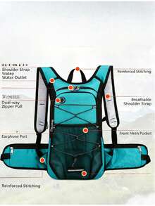 Cycling Backpack – 20-35L Water Bladder, Lightweight Hiking Bag For MTB, Trail & Outdoor Sports - Multicolor - View 6