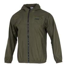 PUMA Men's Abrasion-Resistant Windproof Breathable Woven Hooded Jacket Green - Green - View 5
