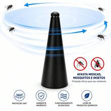 Ventilador Espanta Mosca Repelente Para Mesa Cozinha Churrasco Comida - 1 UNIDADE - Visão 3
