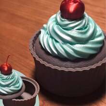 3D Creative Learning Desktop Paper Cup Cream Cake Storage Box Ornament Creative Art Organizer Box - Cake Storage Box - View 6