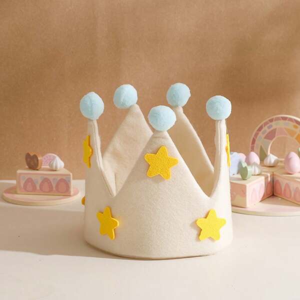 Chapéu de Aniversário com Coroa de Estrela, Chapéu com Coroa de Flores, Chapéu de Decoração de Festa de Aniversário, Adereço de Cabeça de Festa de Aniversário, Presente de Aniversário, Decoração de Aniversário, Acessório de Cabelo de Aniversário, Coroa